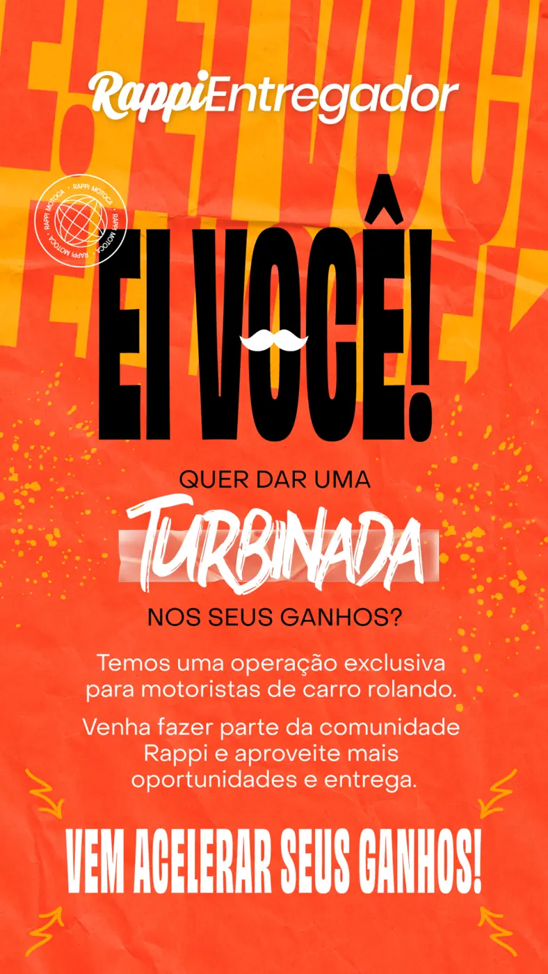 Comunicado para entregadores Rappi